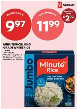 Real Canadian Superstore Jumbo minute rice long grain white rice offer