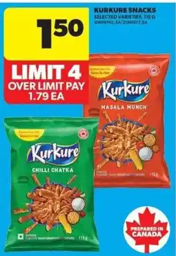 Real Canadian Superstore Kurkure snacks selected varieties offer
