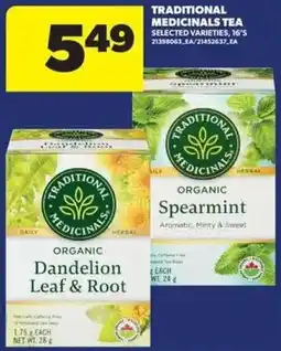 Real Canadian Superstore Traditional Medicinals Organic Dandelion Leaf & Root offer