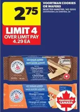 Real Canadian Superstore Voortman cookies or wafers offer
