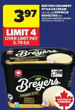 Real Canadian Superstore Breyers creamery style ice cream offer