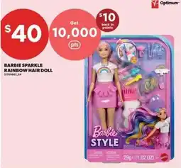 Real Canadian Superstore Barbie sparkle rainbow hair doll offer
