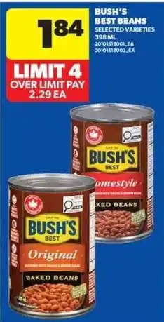Real Canadian Superstore Bush's best baked beans offer