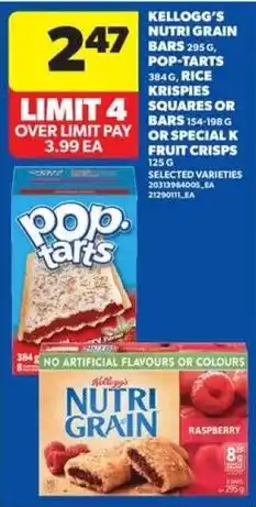 Real Canadian Superstore Kellogg's nutri grain bars offer