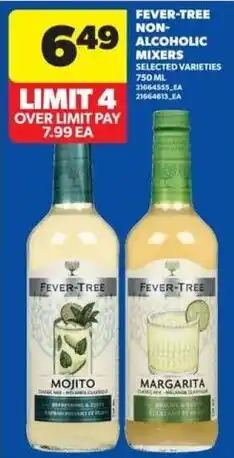 Real Canadian Superstore Fever-tree non-alcoholic mixers offer