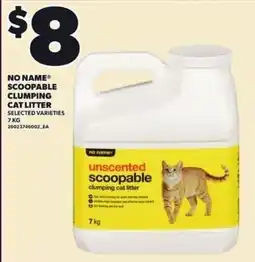 Independent Grocer No Name unscented scoopable clumping cat litter offer