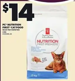 Independent Grocer PC Nutrition First Cat Food offer