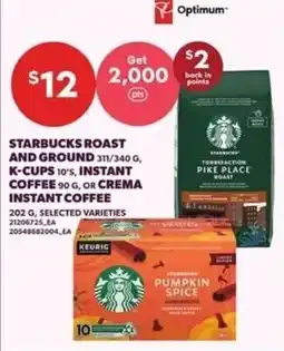Independent Grocer Starbucks roast and ground instant coffee offer