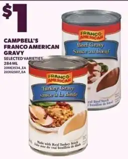 Independent Grocer Campbell's American gravy selected varieties offer