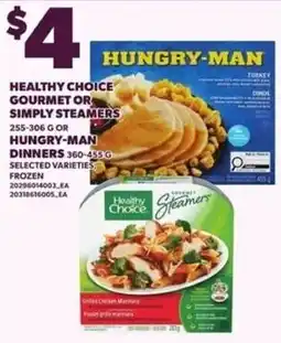 Independent Grocer Hungry Man dinners offer