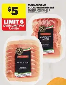 Real Canadian Superstore Marcangelo sliced italian meat offer