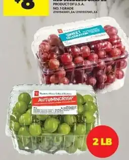 Real Canadian Superstore Autumn Crisp grapes offer