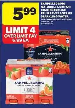 Real Canadian Superstore Sanpellegrino sparkling fruit beverages or sparkling water offer