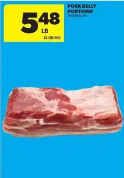 Real Canadian Superstore Pork belly portions offer