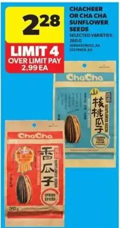 Real Canadian Superstore ChaCha sunflower seeds offer