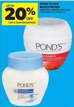 Real Canadian Superstore Pond's face moisturizer offer