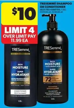 Real Canadian Superstore Tresemme shampoo or conditioner offer