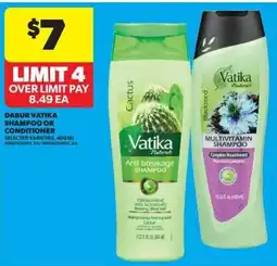 Real Canadian Superstore Dabur Vatika shampoo or conditioner offer