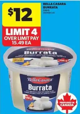Real Canadian Superstore Bella Casara burrata offer