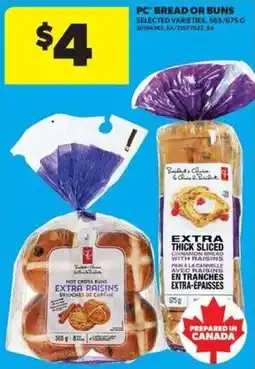 Real Canadian Superstore PC bread or buns offer