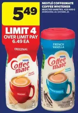 Real Canadian Superstore Nestle coffeemate coffee whitener offer