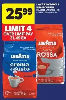 Real Canadian Superstore Lavazza whole bean coffee offer