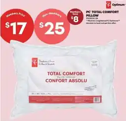 Real Canadian Superstore PC Total Comfort Pillow offer