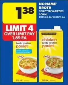 Real Canadian Superstore No Name broth offer