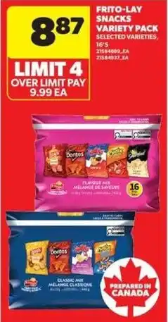 Real Canadian Superstore Frito-Lay snacks variety pack offer
