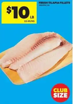 Real Canadian Superstore Fresh Tilapia Fillets offer