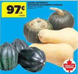 Real Canadian Superstore Acorn, Butternut, Buttercup or Spaghetti Squash offer