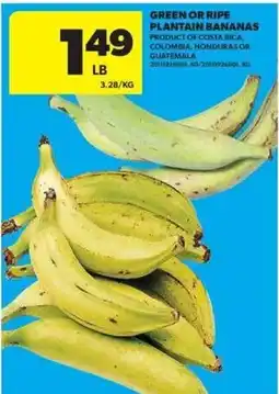 Real Canadian Superstore Green or ripe plantain bananas offer