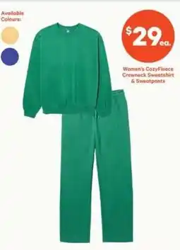 Real Canadian Superstore Women's CozyFleece Crewneck Sweatshirt & Sweatpants offer