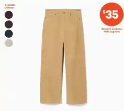 Real Canadian Superstore Women's Corduroy Wide Leg Pant offer