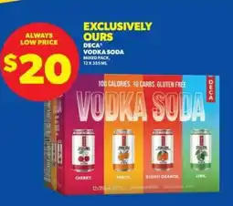 Real Canadian Liquorstore DECA Vodka Soda Mixed Pack offer