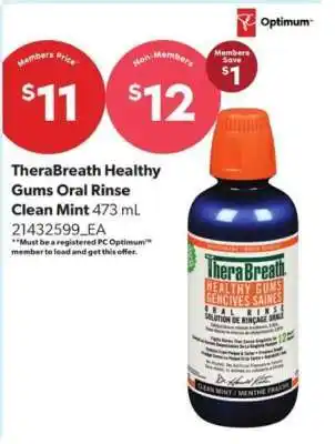 TheraBreath Healthy Gums Oral Rinse Clean Mint
