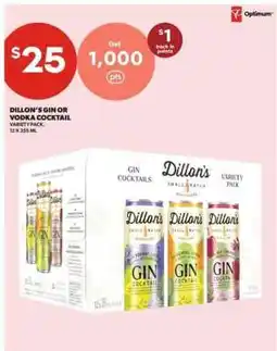 Real Canadian Liquorstore Dillon's Gin or Vodka Cocktail offer