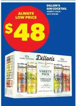 Real Canadian Liquorstore Dillon's Gin Cocktail offer