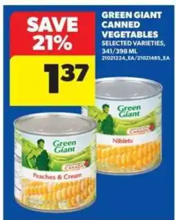 Real Canadian Superstore Green Giant Canned Vegetables offer