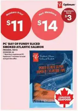 Real Canadian Superstore PC Bay of Fundy Sliced Smoked Atlantic Salmon offer