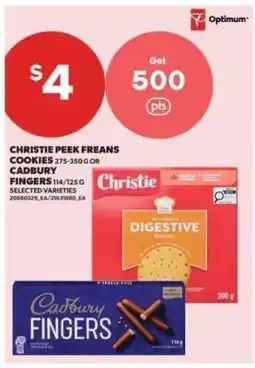 Real Canadian Superstore Christie Peek Freans Cookies or Cadbury Fingers offer