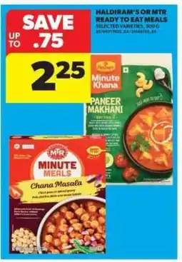 Real Canadian Superstore Haldiram's or MTR Ready to Eat Meals offer