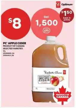 Real Canadian Superstore PC Apple Cider offer