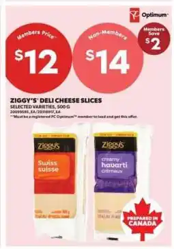 Real Canadian Superstore Ziggy's Deli Cheese Slices offer