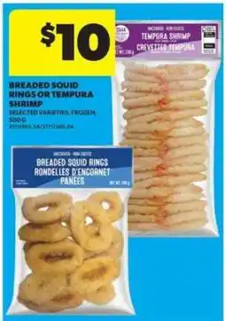 Real Canadian Superstore Breaded Squid Rings or Tempura Shrimp offer