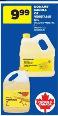 Real Canadian Superstore No Name Canola or Vegetable Oil offer