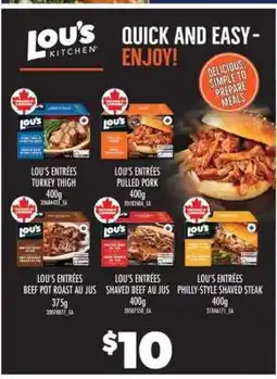 Real Canadian Superstore Lou's Entrées offer