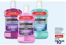 Walmart LISTERINE TOTAL CARE MOUTHWASH offer