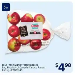 Walmart Your Fresh Market Rave apples offer