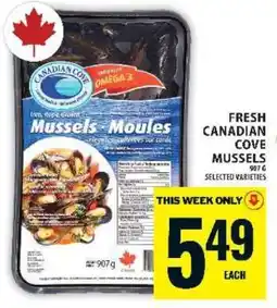 Food Basics FRESH CANADIAN COVE MUSSELS offer